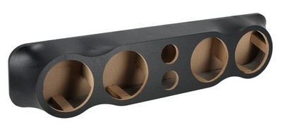 Rockville RC365 Vinyl Wrapped Speaker Box for (4) 6.5'' Midrange+(2) 3  Tweeters