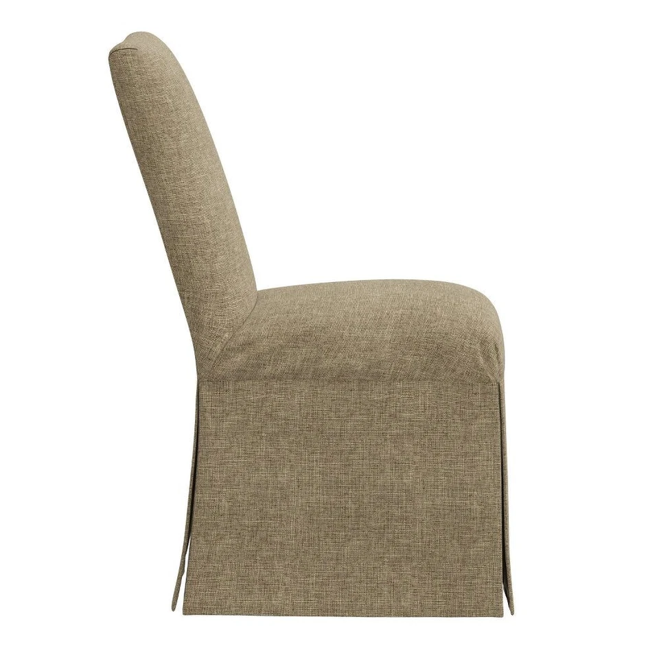 Skyline Furniture James Slipcover Armless Dining Chair Zuma Linen: Textured, - Image 3 of 4