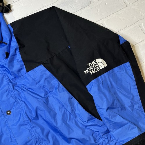 MENS VINTAGE 90S THE NORTH FACE GORETEX JACKET BLUE & BLACK M * - Picture 12 of 24