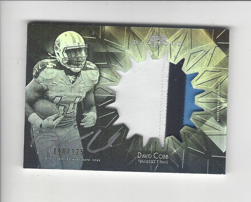 David Cobb Topps Platinum Rookie Autograph Patch #DC Base
