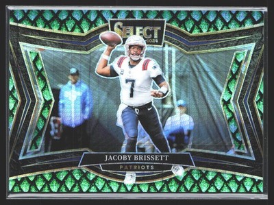 2024 Panini Select #444 Jacoby Brissett Dragon Scale Prizm #/70