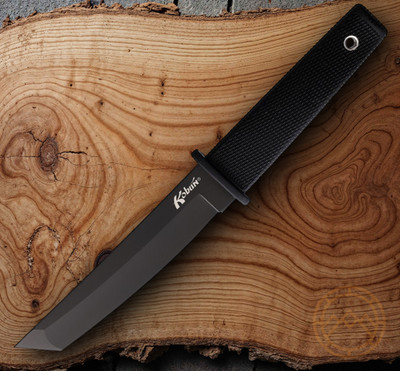Cold Steel Kobun Fixed Knife 5.5'' AUS-8A Steel Tanto Blade Black Kray-Ex Handle