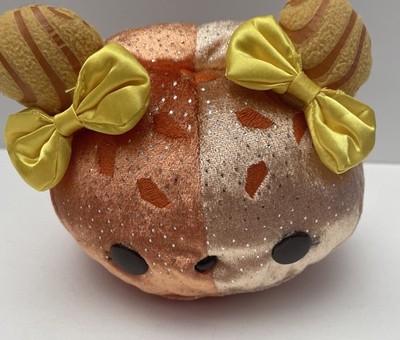 NUM NOMS Orange Freezie Bear Sparkly Yellow Bows plush stuffed 5'' animal glitter