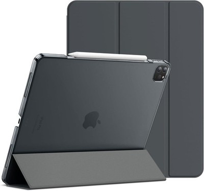 JETech Hülle für iPad Pro 12,9 Zoll 2020/2018 Dunkel Grau mit Pencil