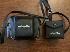 Minolta Hi-matic F Film Camera with flash Rokkor Lens