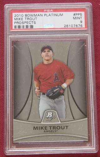 2010 Bowman Platinum #PP5 - Mike Trout RC - PSA 9 - Los Angeles Angels
