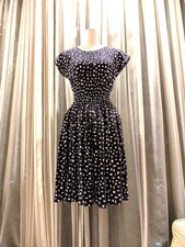 PRADA 40 Karen Dress Navy F/S from Japan