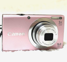 Canon PowerShot A2400 IS Pink 16.0MP 5x Optical Zoom Digital Camera From Japan