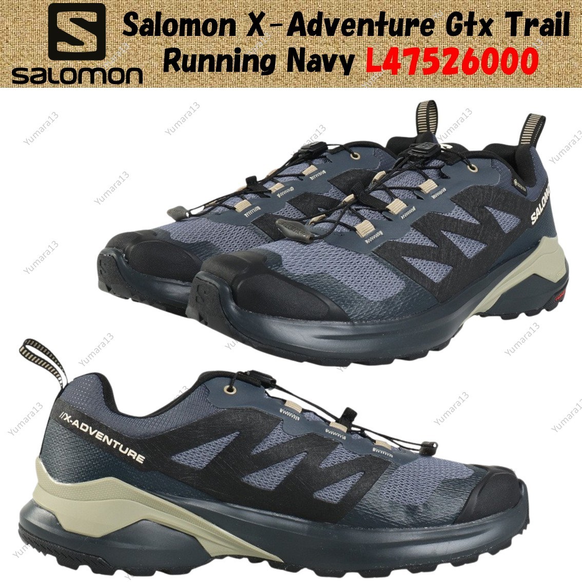 Salomon X-Adventure Gtx Trail Running Navy L47526000 Men's Size | eBay
