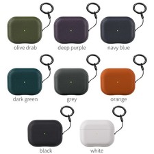 For Airpods Pro 3/2/1 4 3 Leather Texture Shockproof Rugged Earphone Case Cover