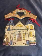 Wooden Vintage Hand Painted Welcome Friends Sign Home Decor