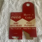 Vintage Coca-Cola. Cardboard  Car Bottle Holder