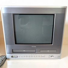 Toshiba MW14F51 14" CRT TV VHS DVD With Remote Tested Working Perfect Free Ship