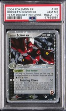 2004 POKEMON EX TEAM ROCKET RETURNS #101 ROCKET'S SCIZOR EX-HOLO PSA 10 on eBay