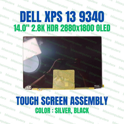 OEM Dell XPS 9340 3K OLED 13.4'' Touch Screen LCD Assembly Graphite D39VT