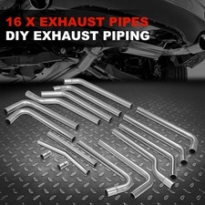 16pcs 2.5 Od Universal Dual Exhaust Piping Pipe Custom Mandrel Bend Tube Tubing