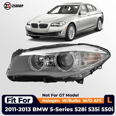 For 2011-2013 BMW 5 Series 528i 535i F10 Halogen Headlight with Bulb Left Driver