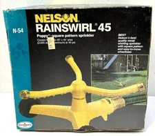 Nelson Rainswirl 45 Sprinkler Metal N-54 Poppy Square Pattern NEW