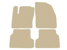 Velour Automatten für Ford Focus II 2004-2011, Beige x14 Rand