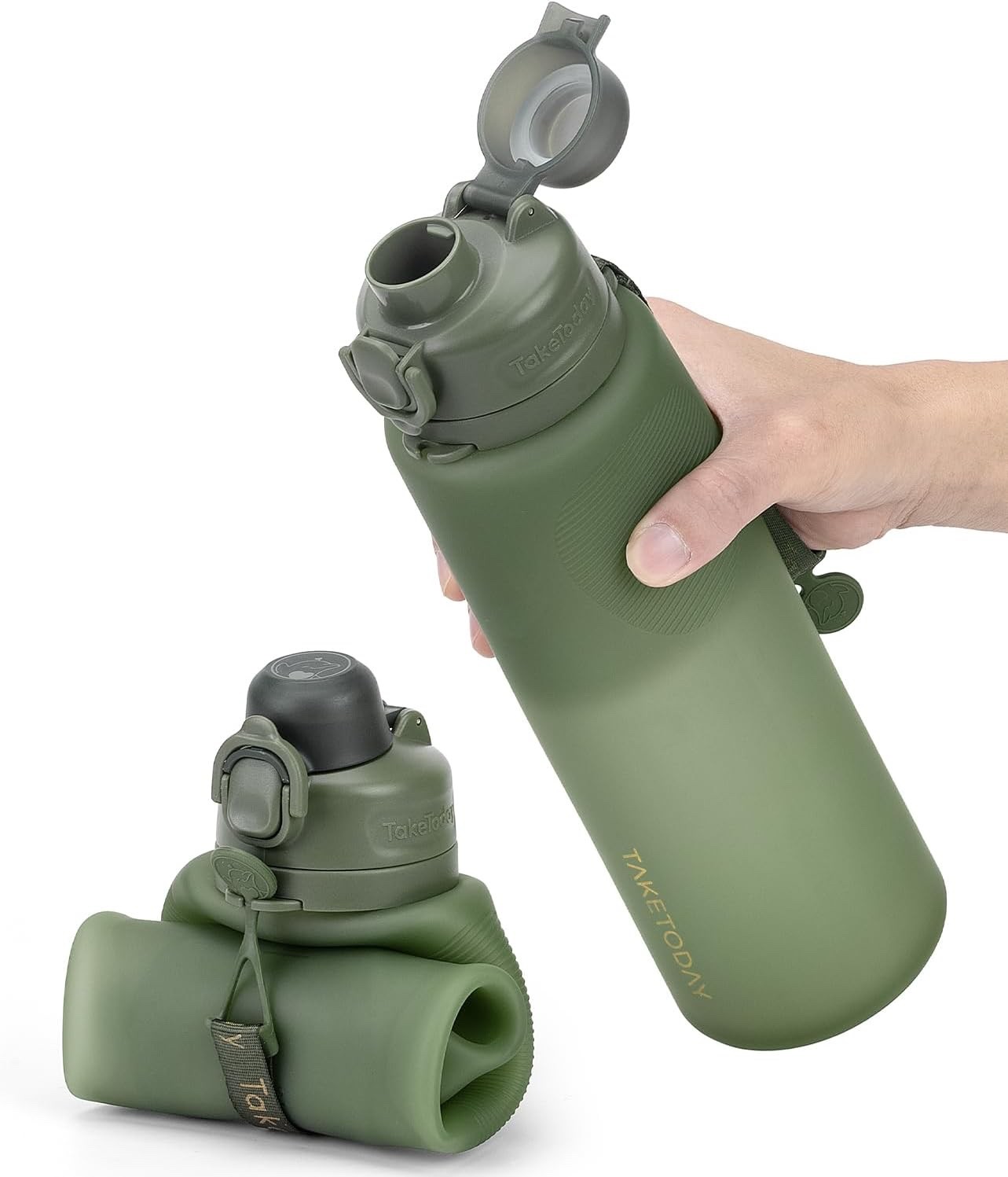 32oz, Foldable Travel Water Bottle, Bpa Free
