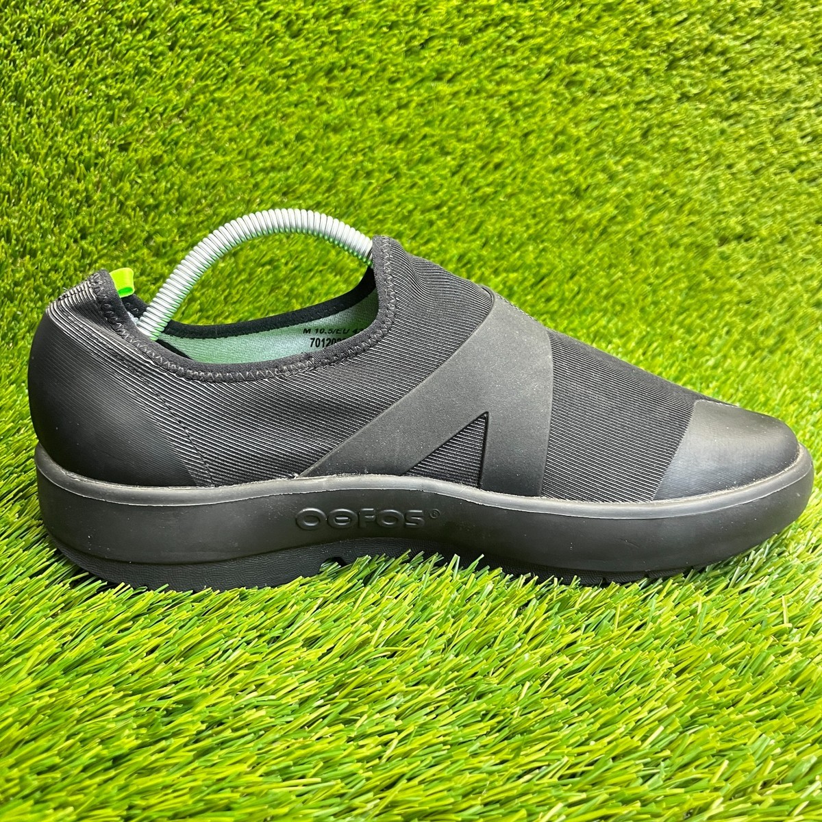 Oofos OOmg Fibre Low Mens 10.5 Shoes Black Recovery Sneaker Athletic Slip On* OOFOS - Brandclub - OOFOS Men main image 3