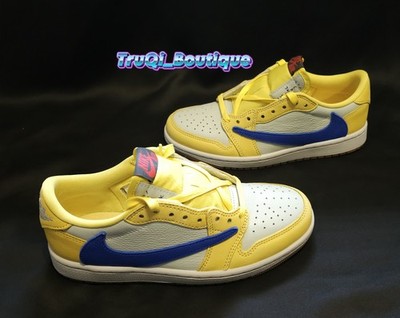 Nike Air Jordan 1 One Retro Low OG SP Travis Scott Canary size 5.5W/4M NWOB