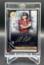 2023 Topps Museum Collection Baseball CORBIN CARROLL /5 Black Frame Auto RC