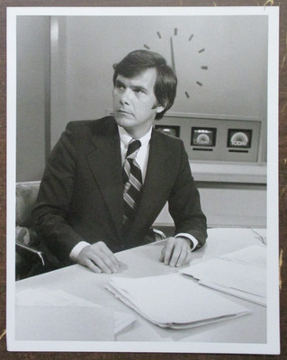 PRESS PROMO PHOTO TV NEWS NBC THE TODAY SHOW TOM BROKAW PORTRAIT 7X9 B&W S838