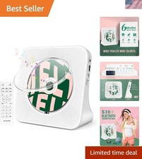 Versatile Mini CD Player with Bluetooth  USB Connectivity - Ideal Gift Choice