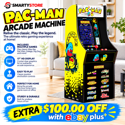 Arcade1Up PAC-MAN Classic SE Arcade Machine - 13 Games in 1 | Brand New ...