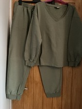 Cozee Home Cotton Rich Lounge Set Size XL Khaki