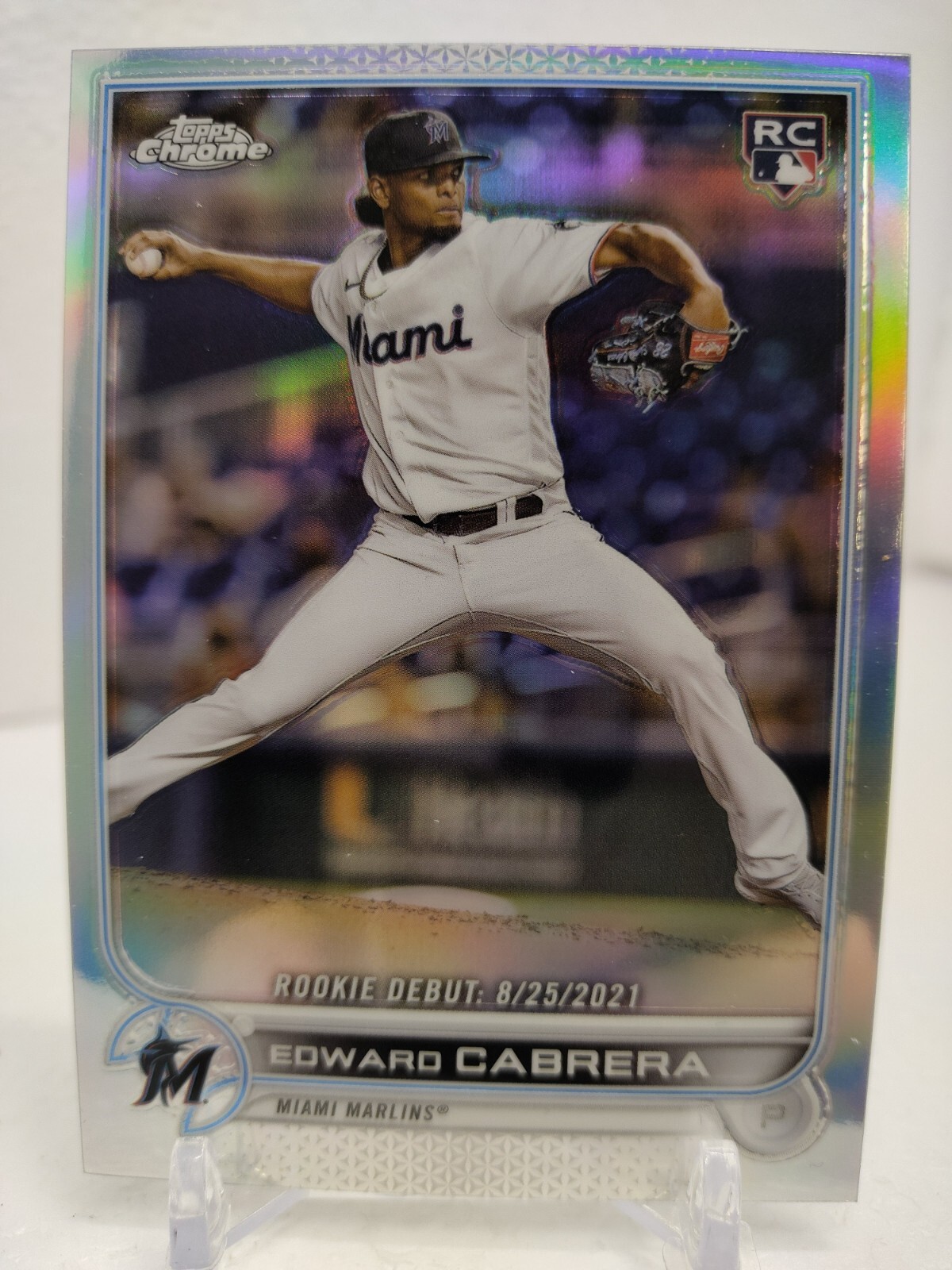 EDWARD CABRERA #/299 REFRACTOR 2022 Topps Chrome Update #USC87 ROOKIE RC Marlins