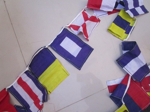 Banderas/bandera de señal naval - Cuerda de 40 banderas Bunting - 40 banderas Bunting - 17' - Imagen 6 de 12