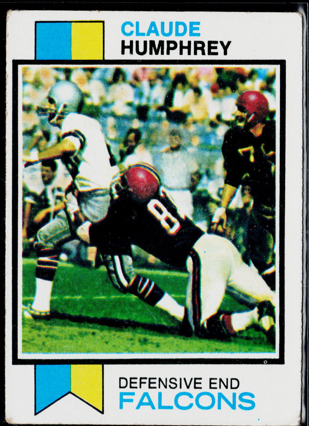Claude Humphrey 1973 Topps #200 Atlanta Falcons