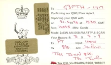 1 x QSL Card Radio UK RSARS 21 G3OAZ Basingstoke 1994 ≠ T1008