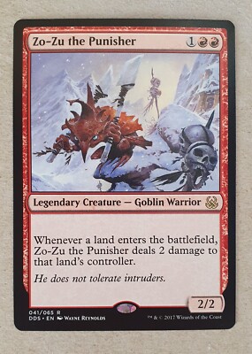 MtG - Zo-Zu the Punisher x1 - Duel Decks -Rare Land Burn Goblin Commander Staple