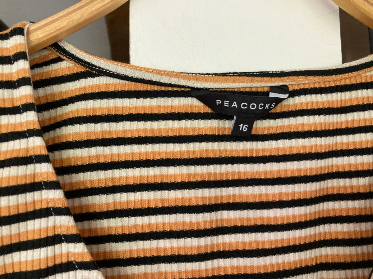 Peacocks striped best sale top