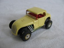 Vintage 1964 Aurora HO Scale Thunder Jet 500 T-Jet Yellow Hot Rod Coupe 1366 VG