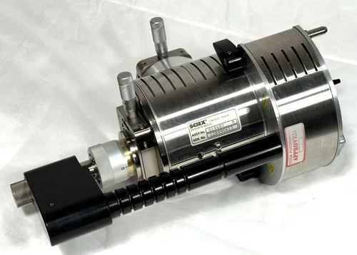 SCIEX 019487 B ADJUSTABLE ION Spray Source Module with Mitutoyo Micrometers