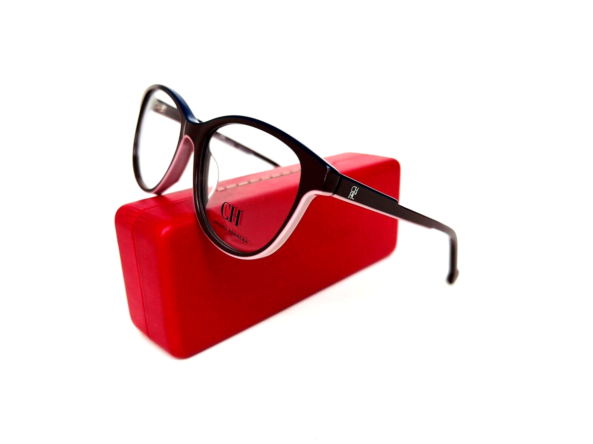 New CAROLINA HERRERA Frames Brown Eyeglasses Acetate VHE800K  display picture 2
