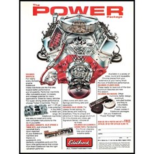 1986 Edelbrock Performance Parts Vintage Print Ad Power Package Engine Wall Art 1986 Edelbrock Performance Parts Vintage Print Ad Power Package Engine Wall Art