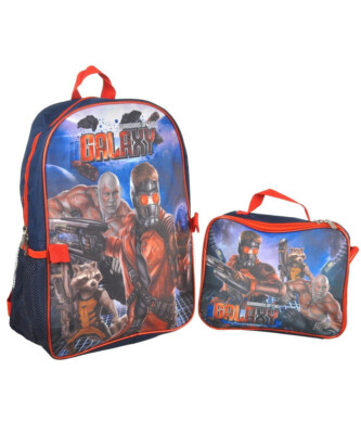 Large Backpack - Marvel - Guardians of the Galax - Galactic w/ Lunch Bag
