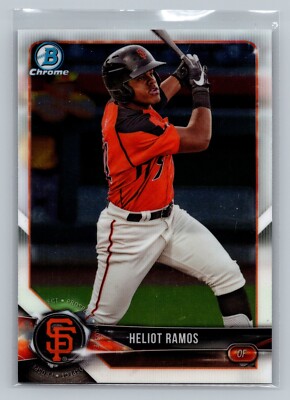 2018 Bowman #BCP143 Heliot Ramos Chrome Prospects