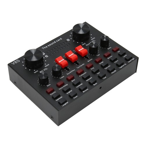Scheda Audio Live BT Scheda Mixer Audio Con 8 Modalità Cambia Voce Con 16 Ef - Photo 4/12
