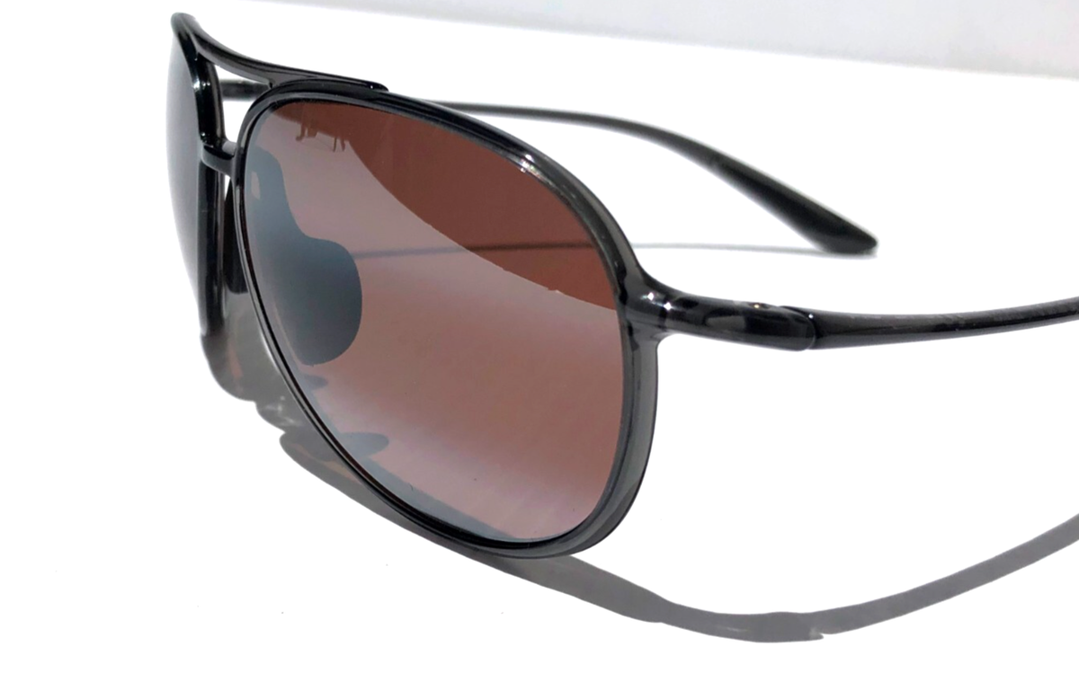 NEW Maui Jim ALELELE BRIDGE Grey Smoke POLARIZED Maui Rose Lens