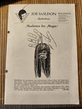 Magiczna sztuka: Joe Wildon - Nowości magii - Vintage zeszyt magia