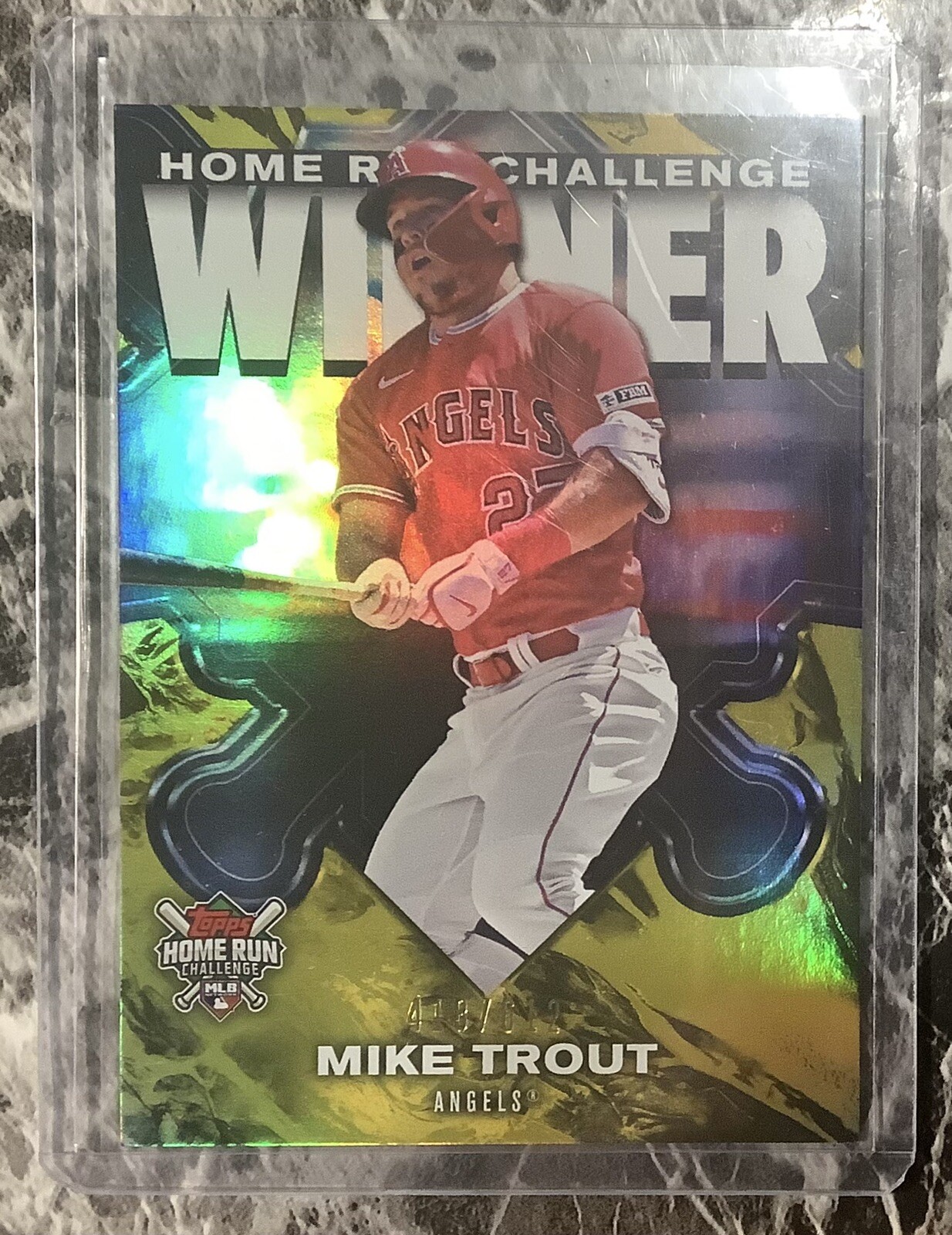 2024 Mike Trout Topps Home Run Challenge Winner Refractor /612 HRCW