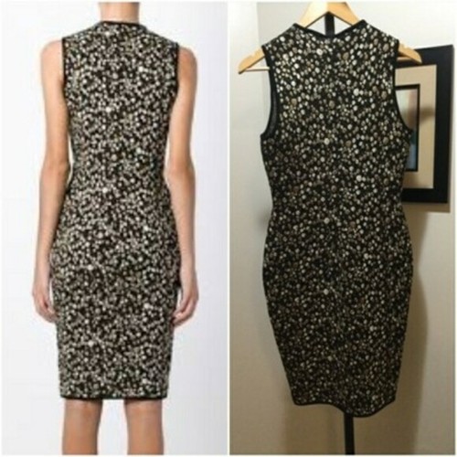 NWT Givenchy Wool Blend Floral Intarsia Sweater Dress Size M Retail $2,150 - Afbeelding 2 van 10