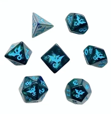 🌊🐉 Sea Dragon Dice | Dnd Dice Set | Dungeons & Dragons