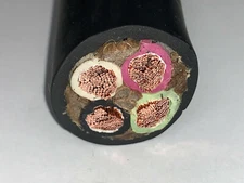 50 FT 2/4 SOOW SO SOO SOW BLACK RUBBER CORD EXTENSION WIRE/CABLE